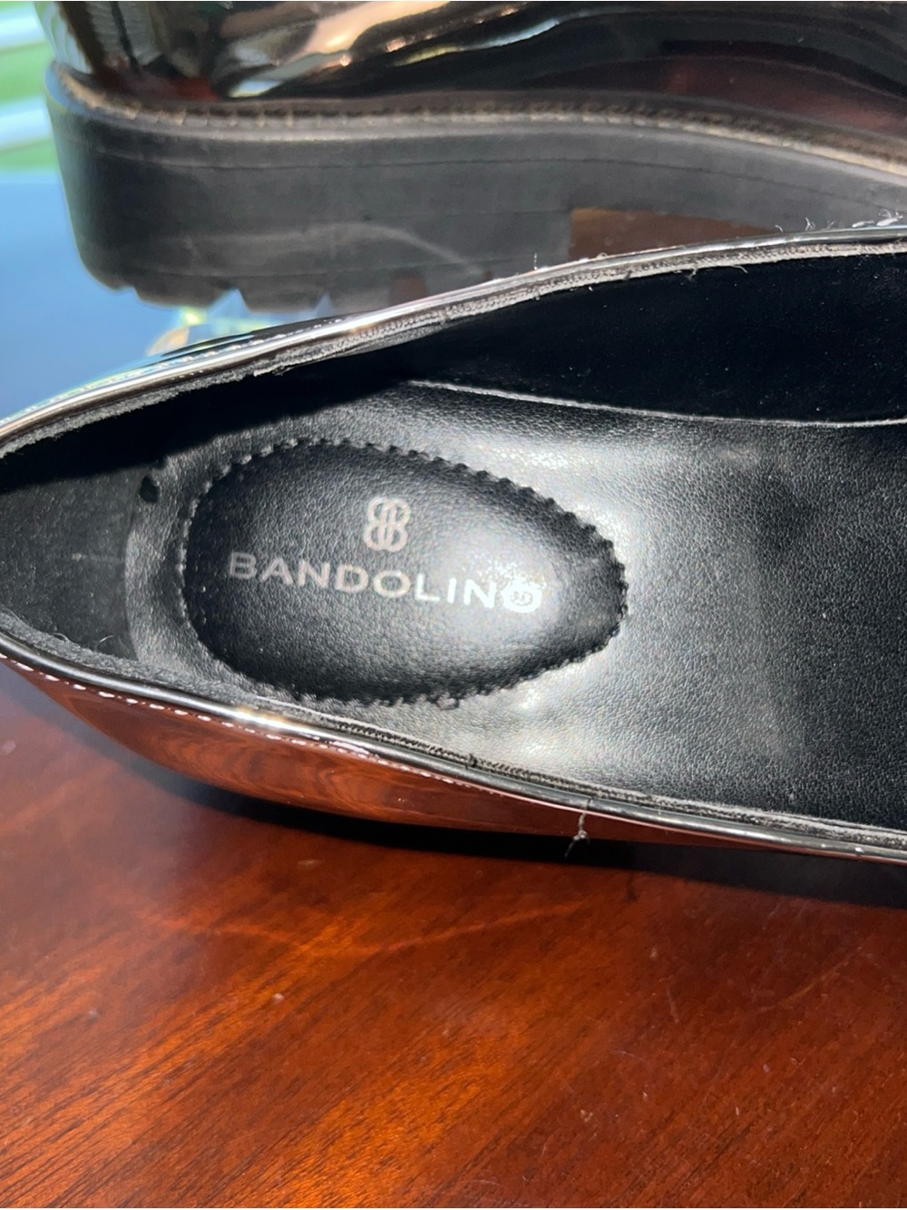 Bandolino Womens Franny Loafers Pewter Silver Sz 7M Preppy Career Academia - Picture 8 of 12